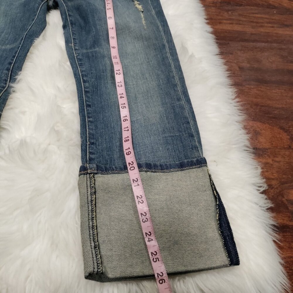 Calvin Klein Jeans Vintage Low Rise Classic 80s Capris Distressed Denim Size 29 - Picture 11 of 12